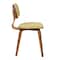 Armen Living Jaguar Mid-Century Dining Chair in Walnut Wood and Green Fabric LCJASIWAGREEN - alternate 5